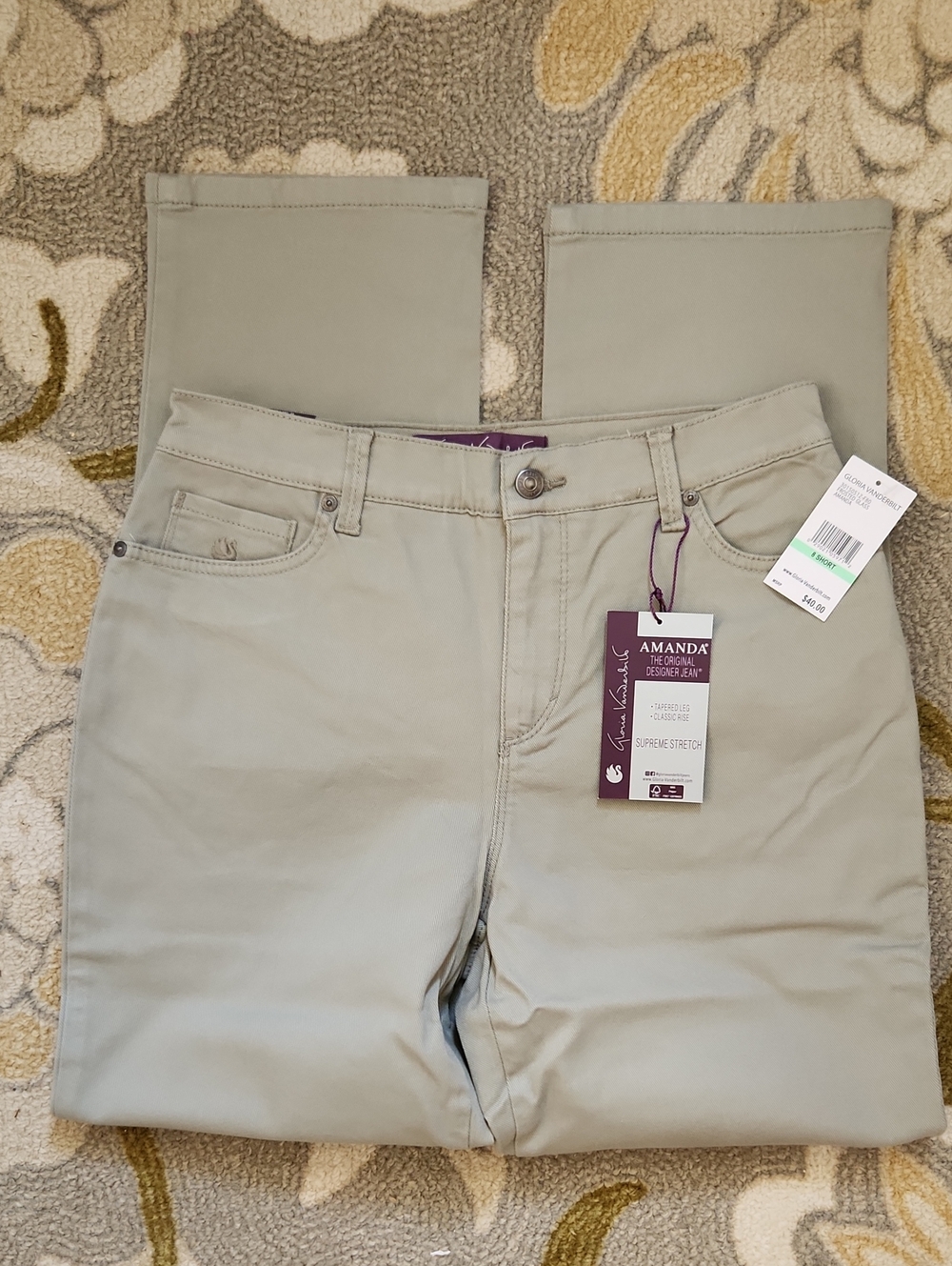 Gloria Vanderbilt Amanda Jeans Pants Size 8 Short NWT💗